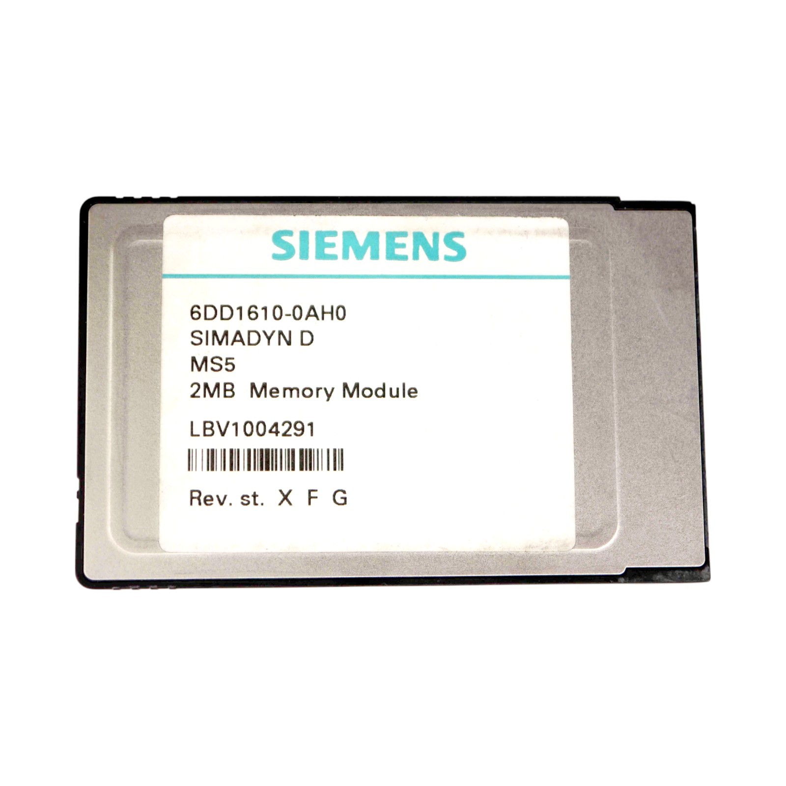 SIEMENS 6DD1610-0AH0 SIMADYN D PROGRAM MEMORY SUBMODULE MS5