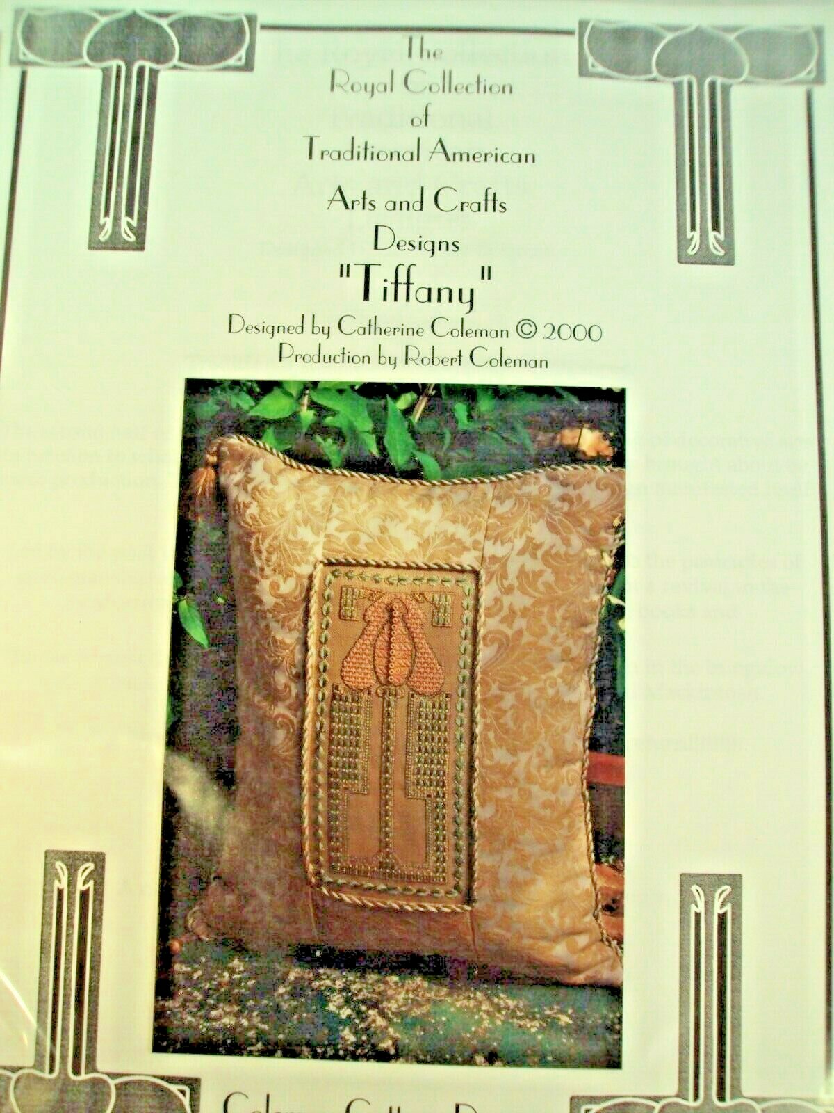 Needlepoint Chart Booklet Coleman Cottage Design Catherine Coleman Tiffany
