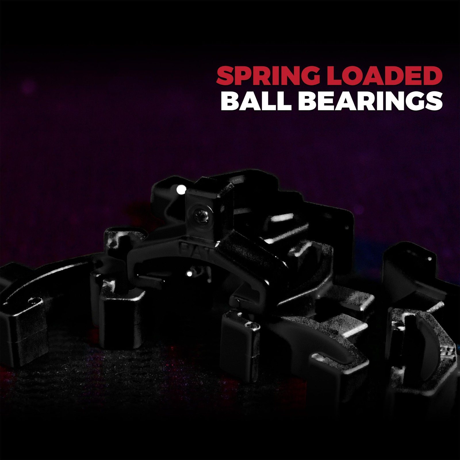 Black Springloaded Ball Bearing Socket Clips 24pack 1/4inch Compatible With Ol