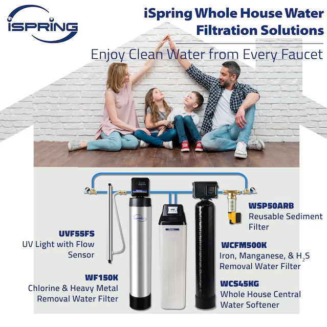 Whole House Water Softener 45000 Grain Salt Based System New Authentic