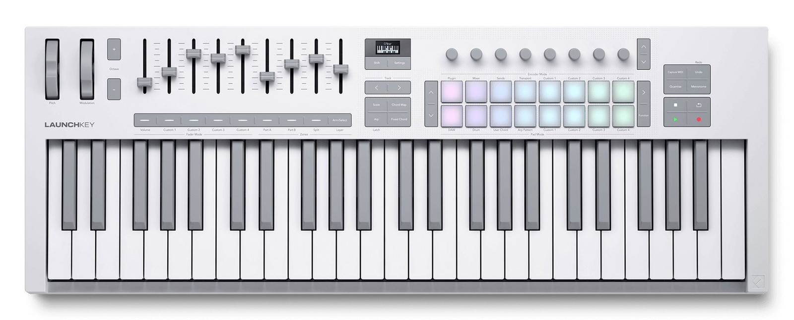 Novation Launchkey 49 MK4 White 49-key MIDI Keyboard Controller+On-Stage Bag