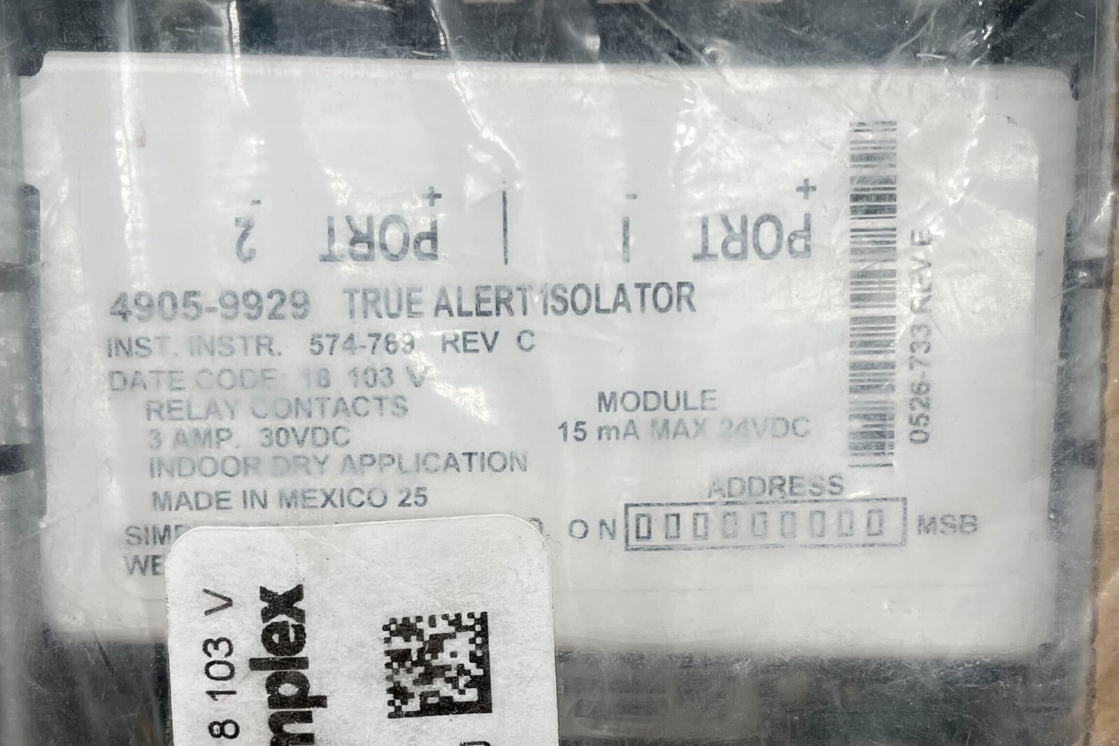 Simplex 4905-9929