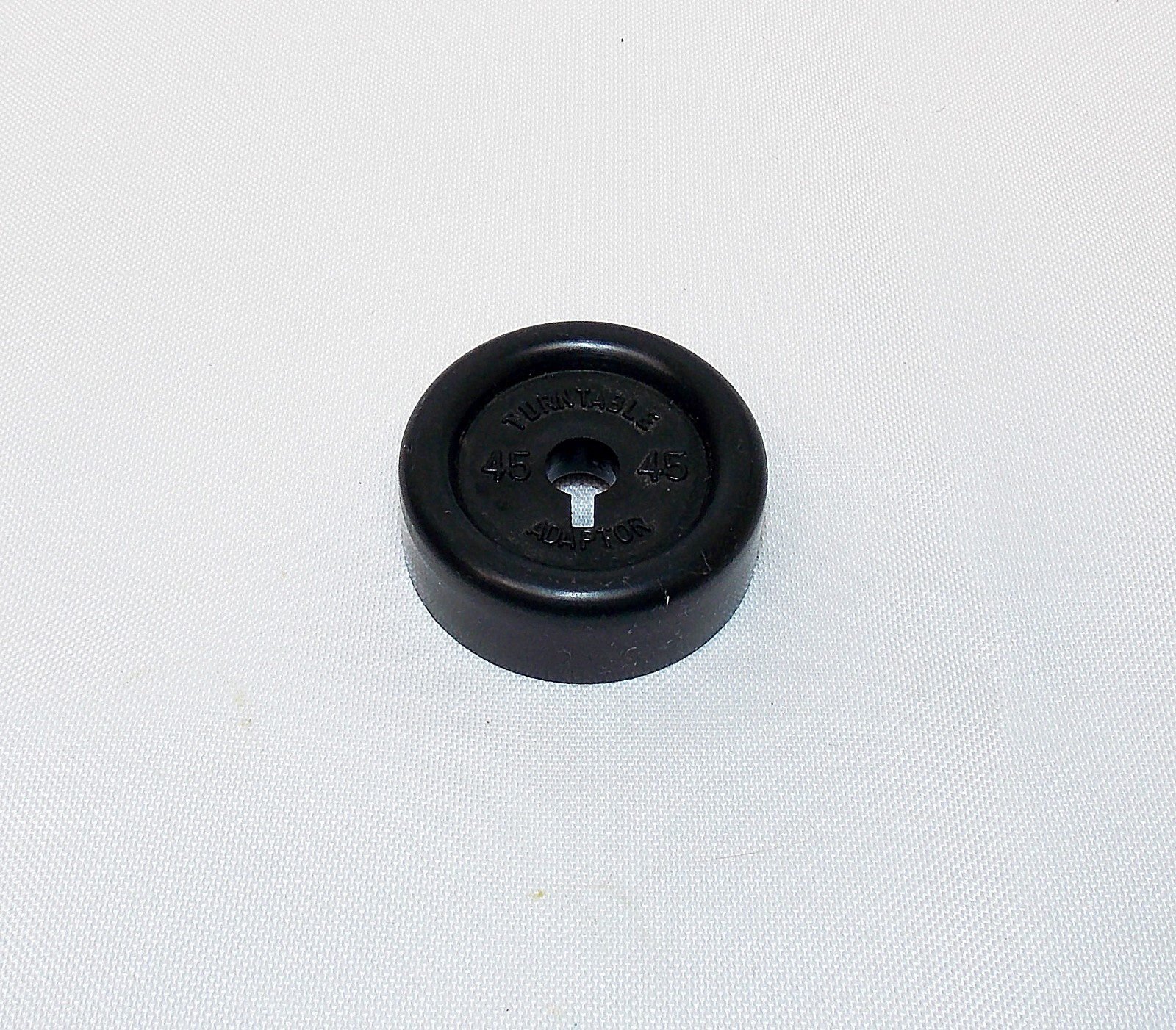 Original BSR Single Play 45 RPM Record Adapter ~ Black Plastic
