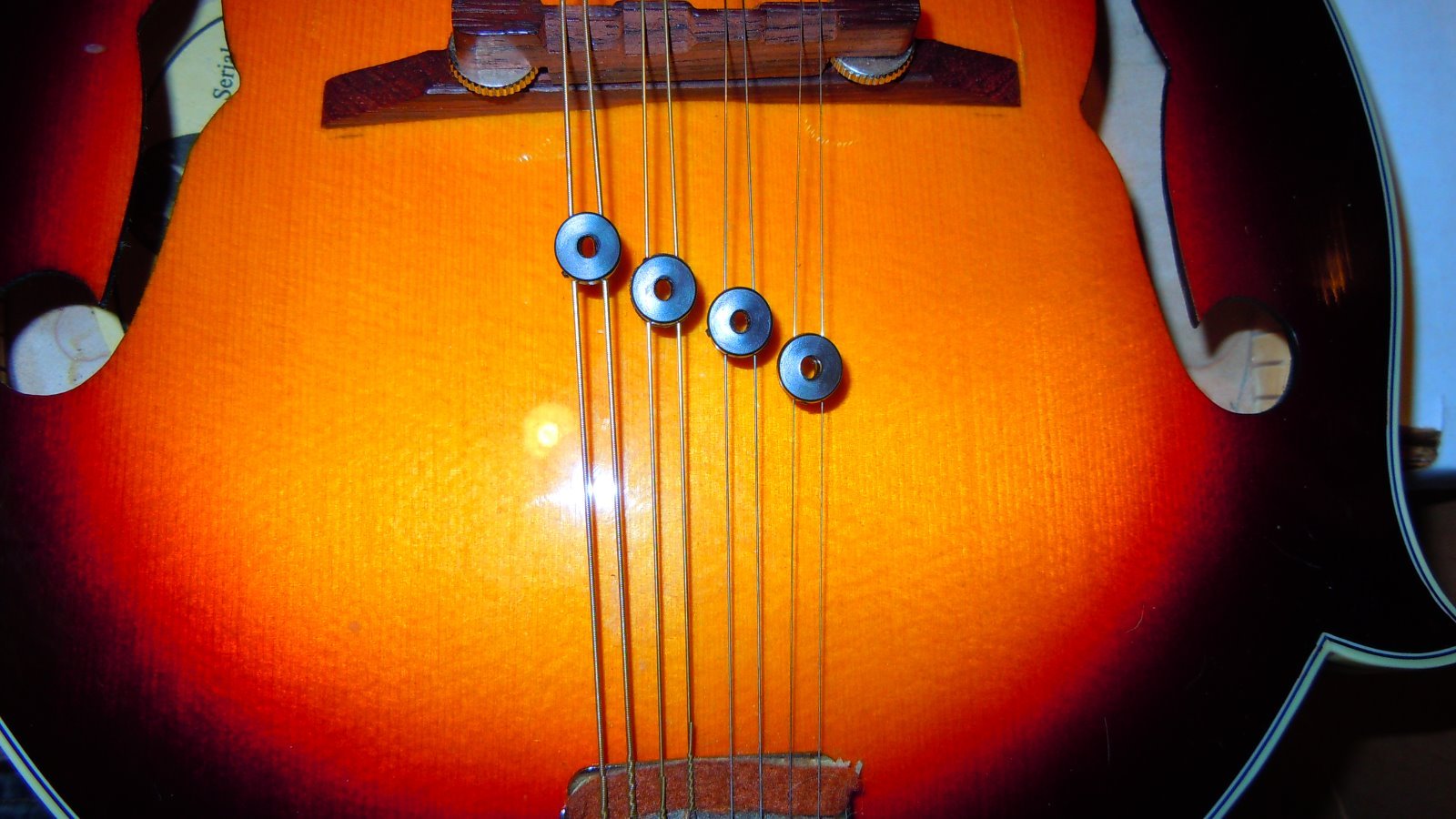 20 (5 sets) Mandolin String Overtone Grommet Dampers Fast Shipping!