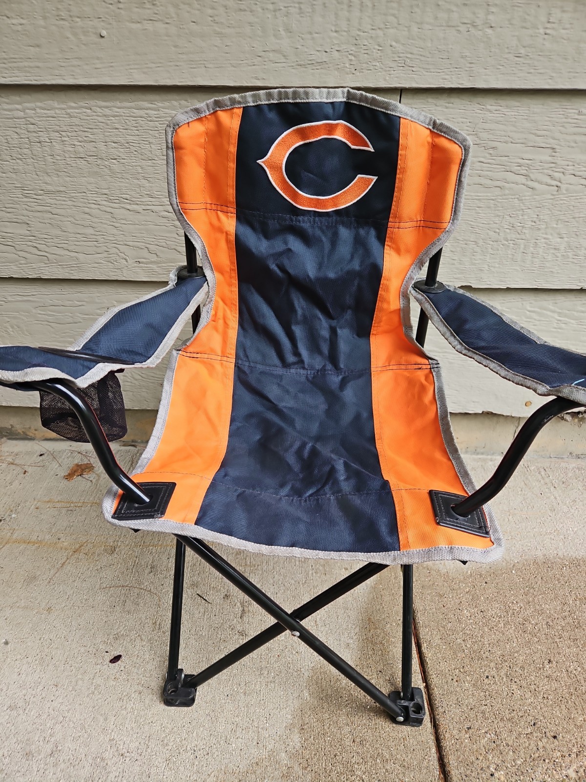 Chicago Bears Childs Lawn Folding Camp Chair Toddler Blue Orange NFL Football
