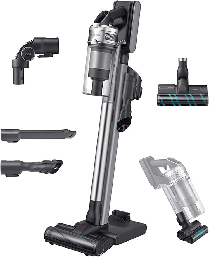 Samsung Jet 90 Cordless Stick Vacuum Long Lasting Battery and 200 Air Watt