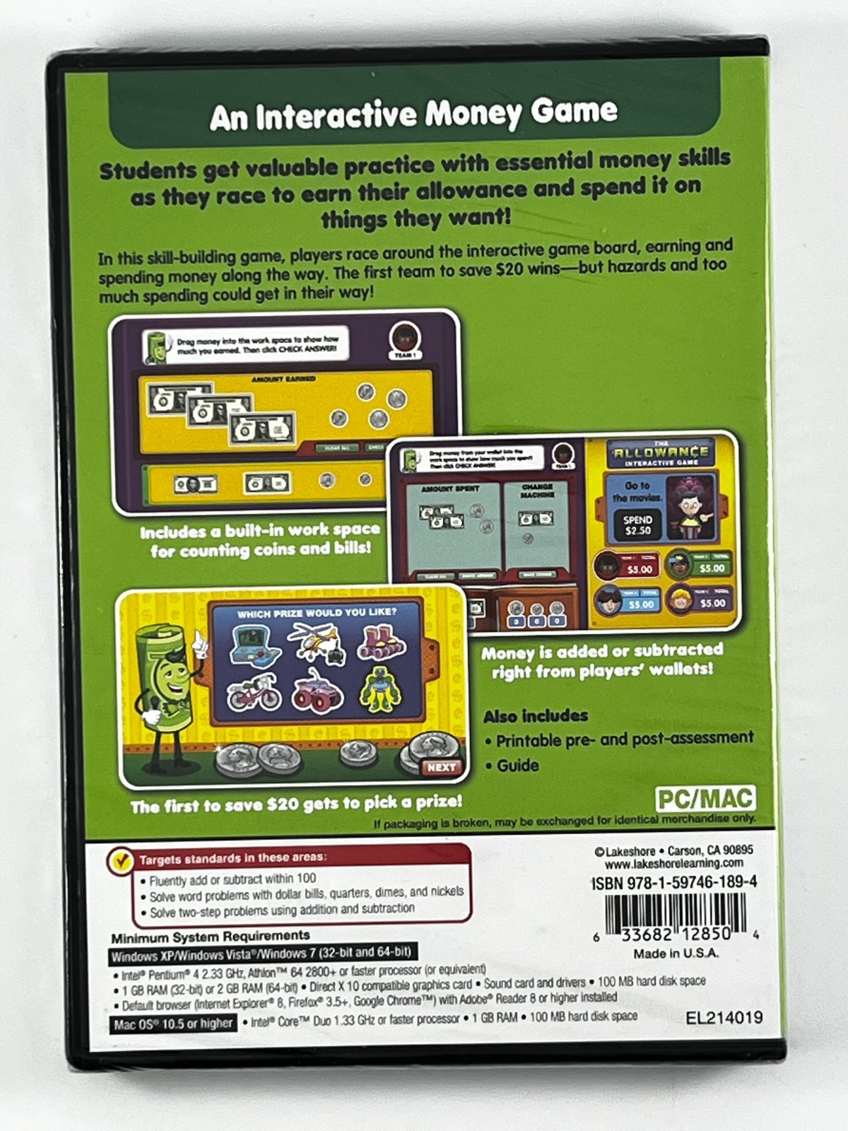 Lakeshore The Allowance Interactive Game PC Mac Windows New Sealed
