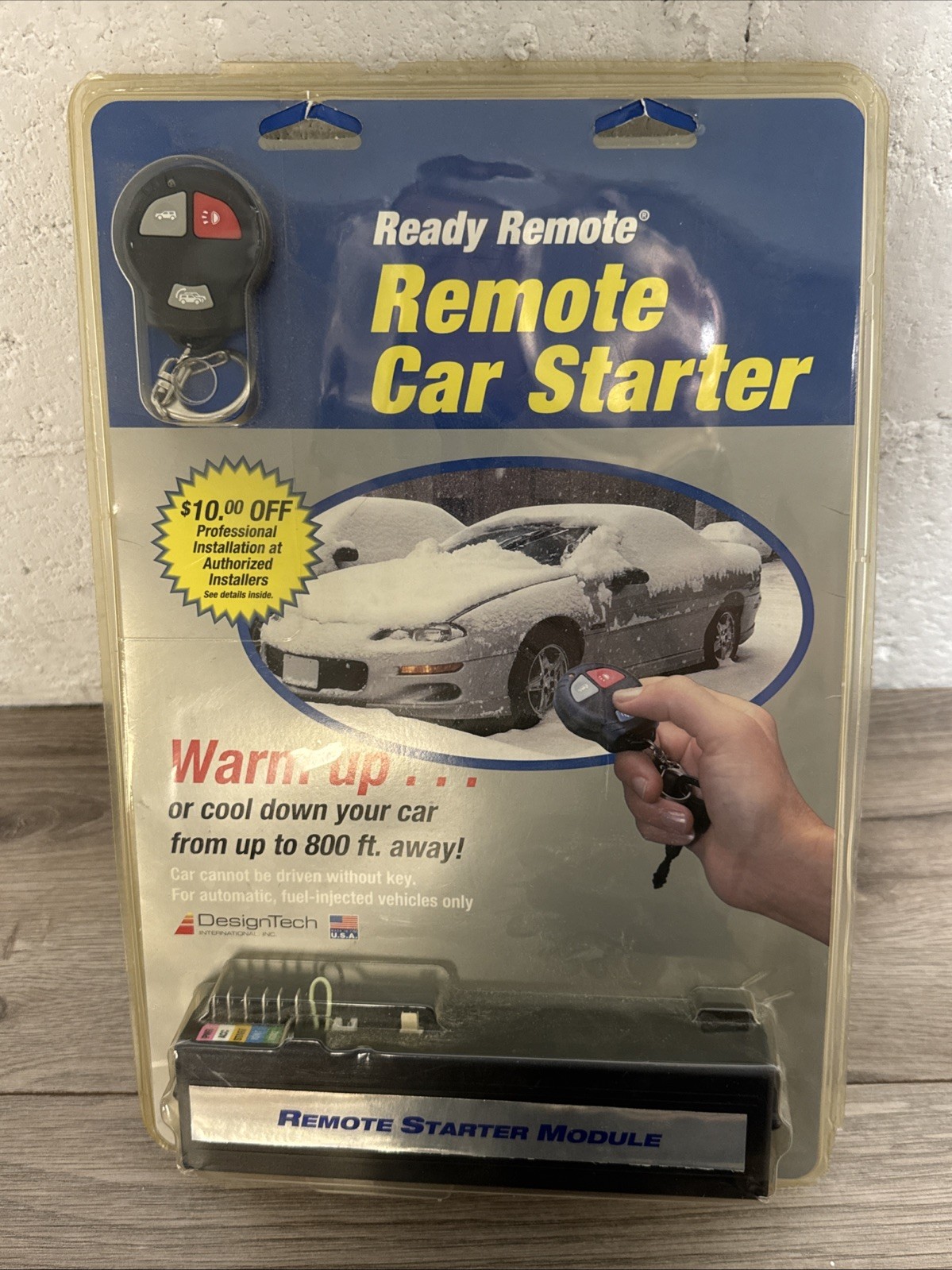 Design Tech Ready Remote Deluxe Car Starter w Keyless Entry And Car Lock Unlock
