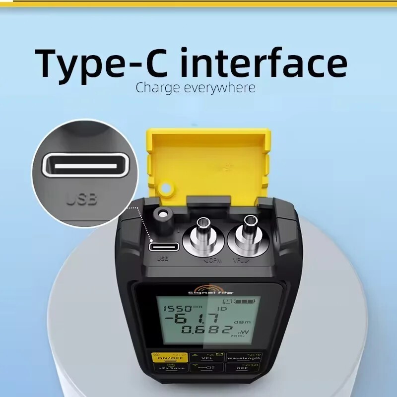 Mini 4 in 1 Triber Multi Optical Power Meter FTTH Pon OPM VFL LED RJ45 Network