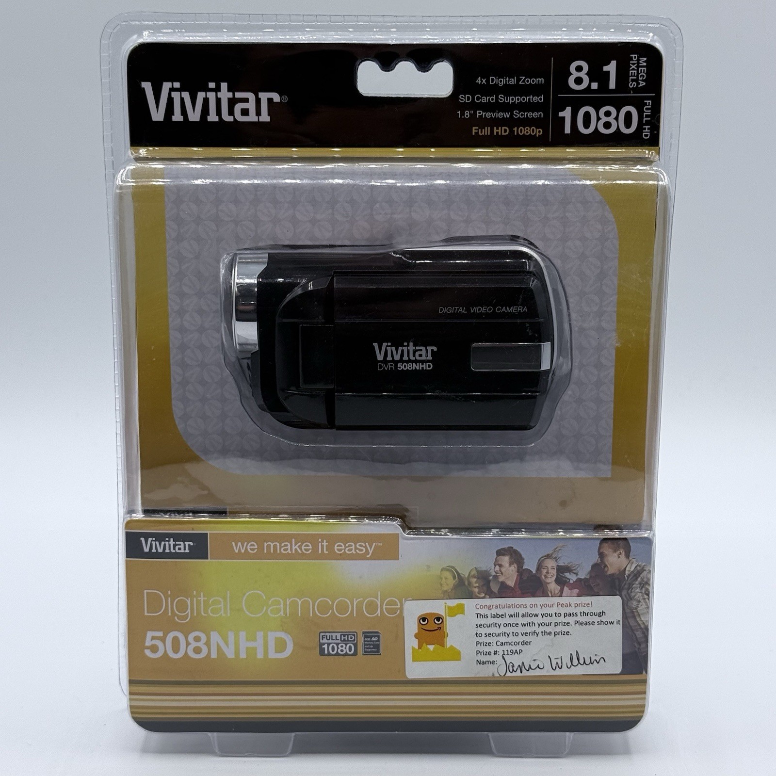 Vivitar DVR 508NHD Digital Camcorder Digital Video Camera Brand New