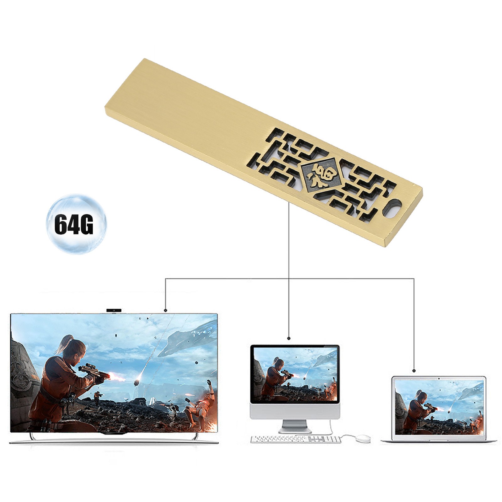 U Disk Metal Memory Stick For Video Projection Use Excellent