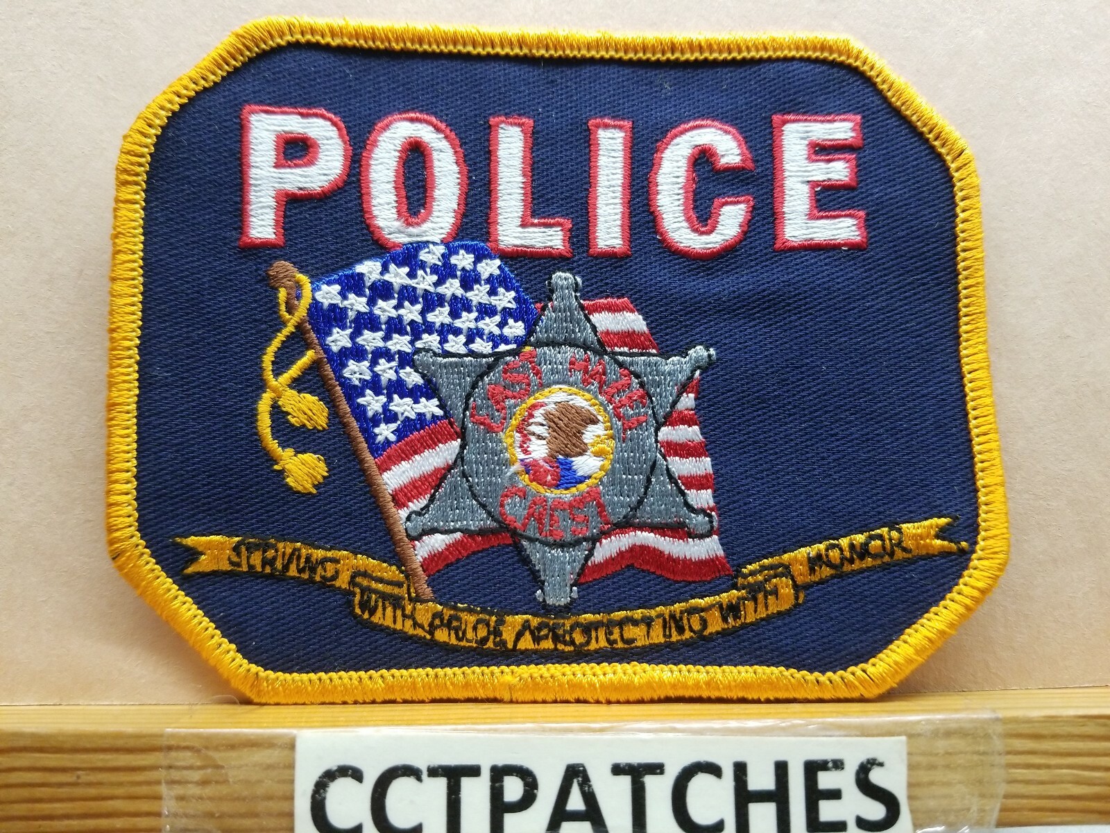 EAST HAZEL CREST, ILLINOIS POLICE SHOULDER PATCH IL