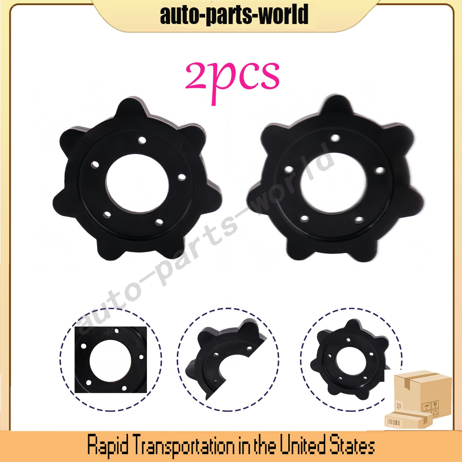 0102-015 New Vintage Arctic Cat Snowmobile Track Drive Sprockets, 1967 to 1972