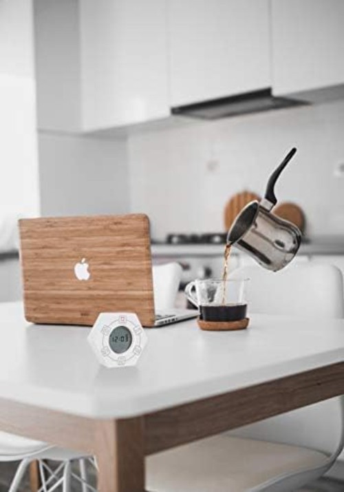 Rotating Productivity Clock for ADHD, White