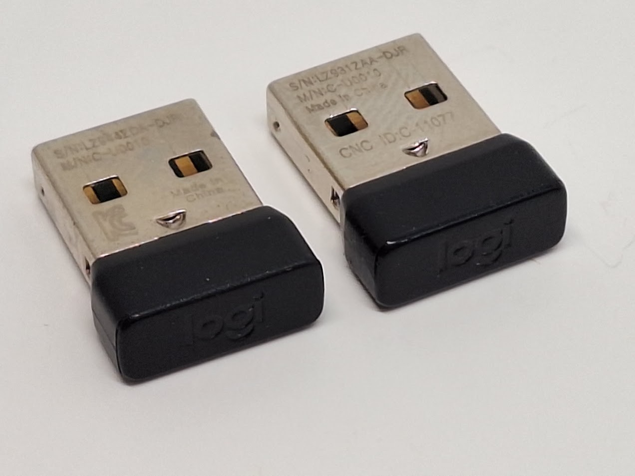 2 OEM Logi C-U0010 Non-Unifying USB Receiver Dongle