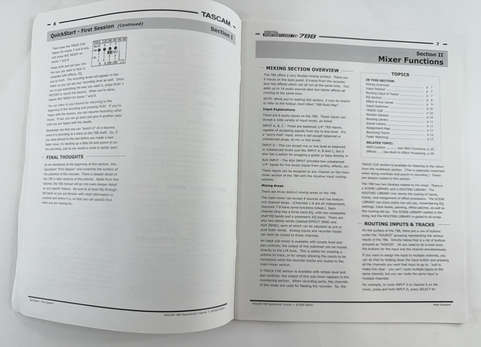 Tascam Digital Portastudio 788 Owner's Operational Tutorial (Paperback, 2000)