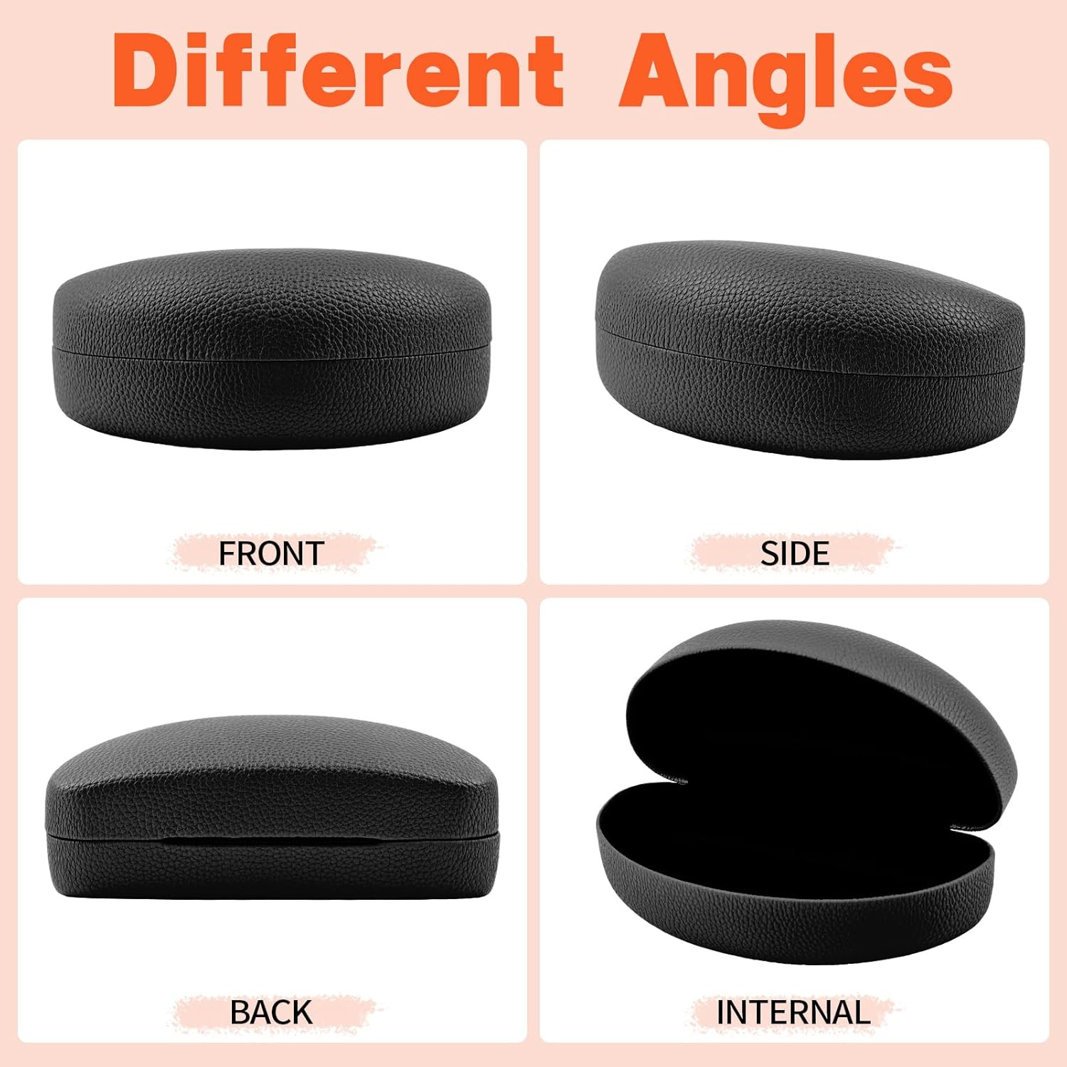2 PACK Large Hard Shell Sunglasses Case, Protective Case For Sunglasses and Eyeg