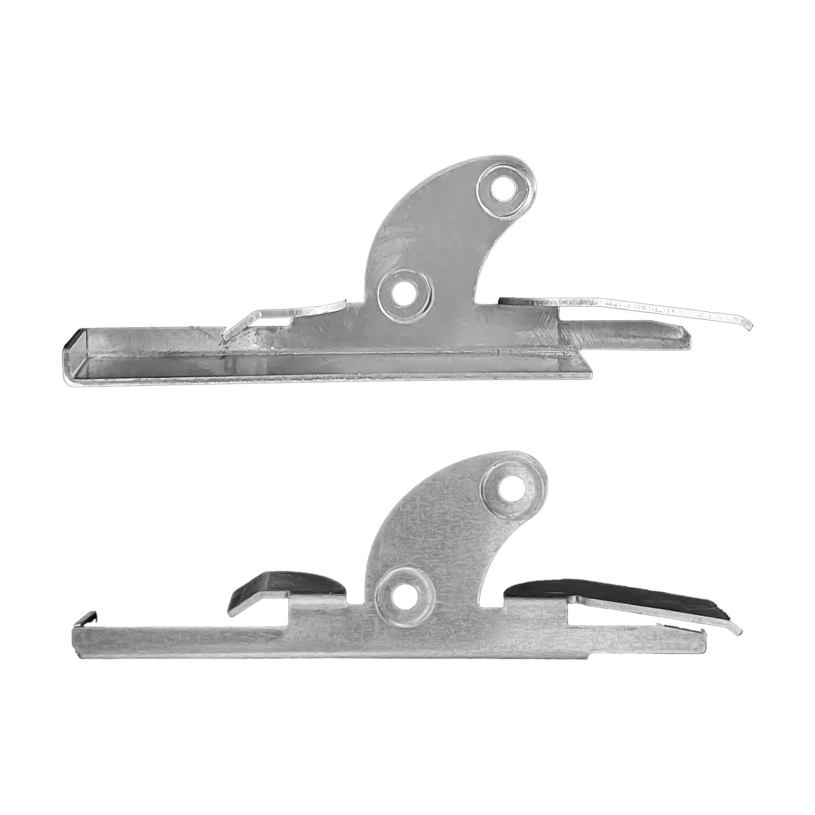Brixwell Louver Window Glass Clip, Aluminum Finish, 1 1/4" Clip Height Pack Of 2