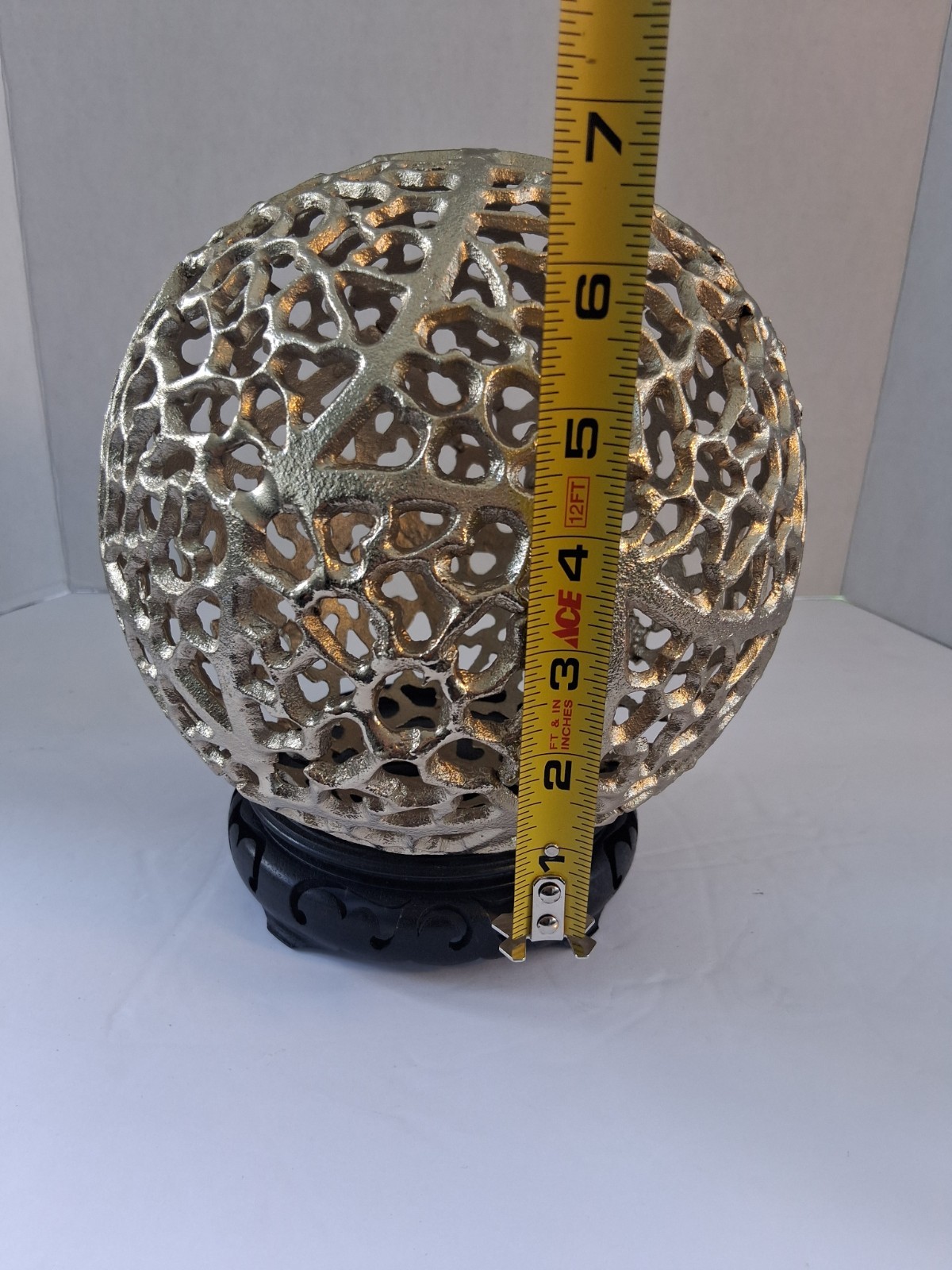 Metallic Gold Fillagree Sphere/Orb