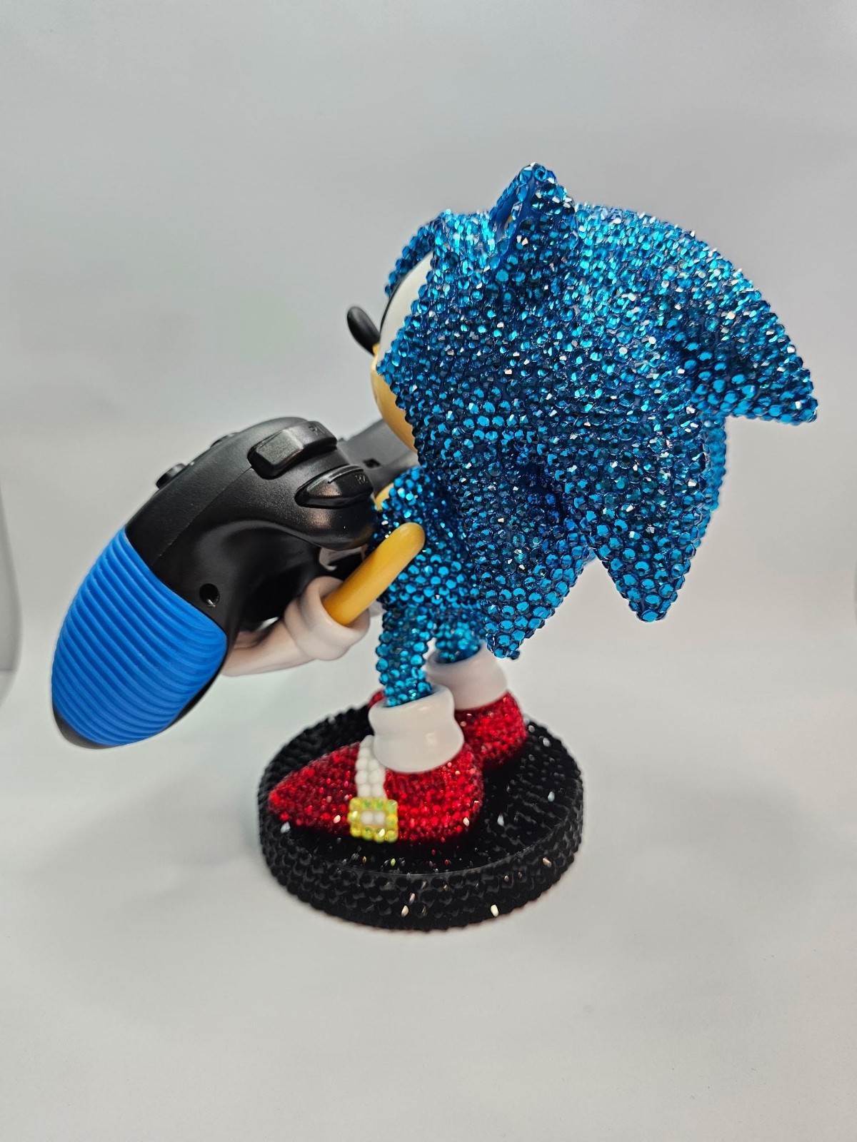 Rhinestoned Custom Handmade Sonic The Hedgehog Phone & Controller Holder