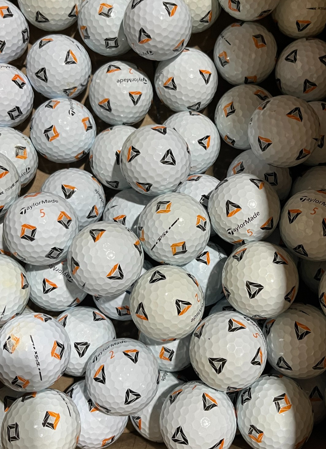 TaylorMade TP5X PIX 2.0 50 Pack Used Golf Balls AAA 3A Bulk Recycled Balls