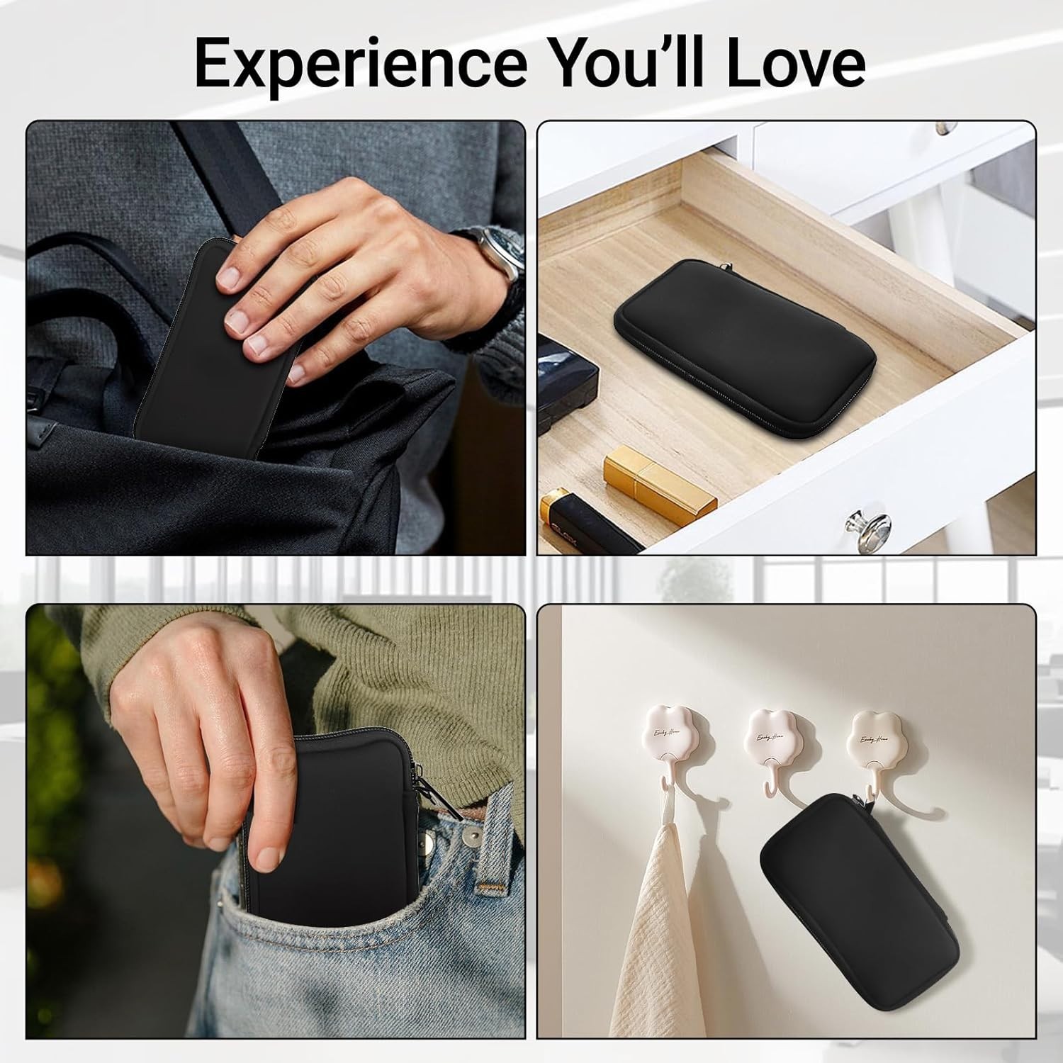 Portable USB Flash Drive Organizer Case with 10 Slots – Durable Neoprene Design