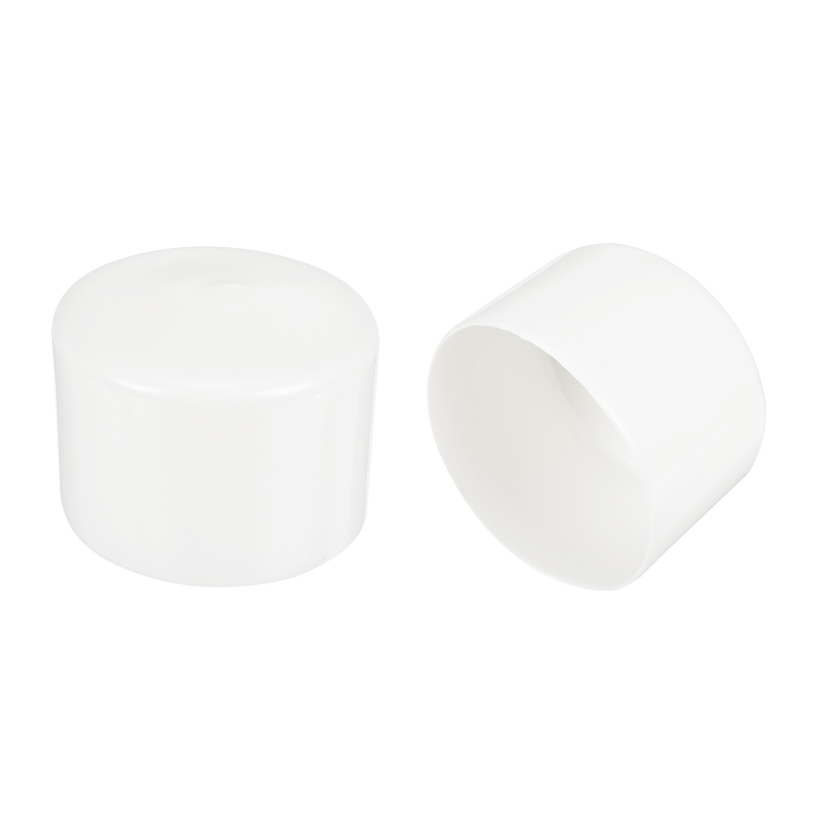 10Pcs White 75mm Rubber End Caps Round Vinyl Plug Insert Rubber Flexible