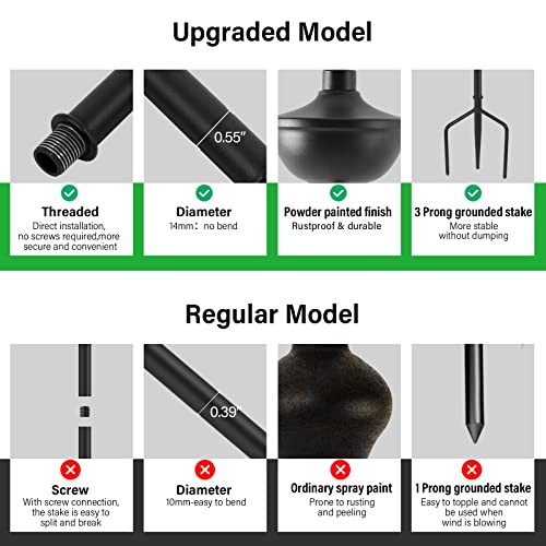 Home Garden Torch Set of 6, Large Capacity 23.5oz Outdoor Metal Torch 6pack