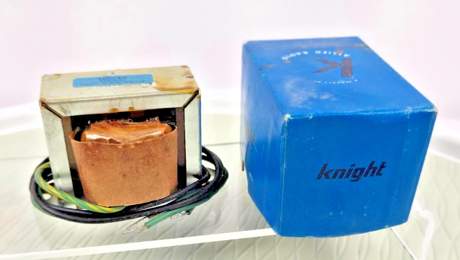 Knight 6K10 Filament Transformer 6.3V Tube Amp Vintage Allied Radio NOS