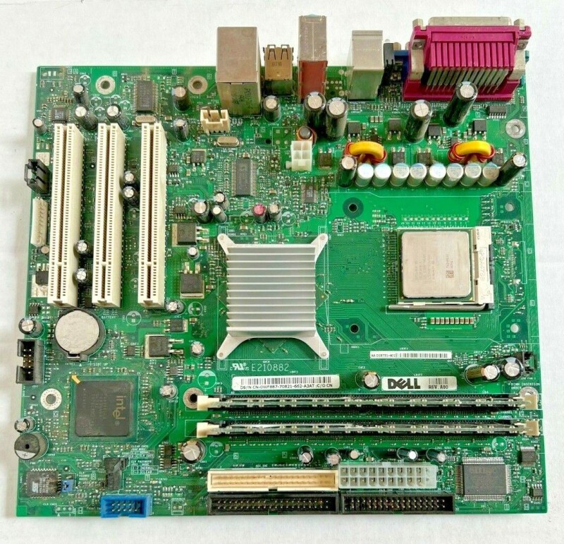 Dell 0WF887 MOTHERBOARD + iNTEL CELLERON SL7HK CPU + 2GB RAM