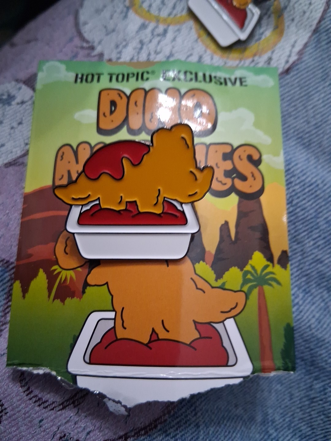 Dino Nugget Enamel Pin