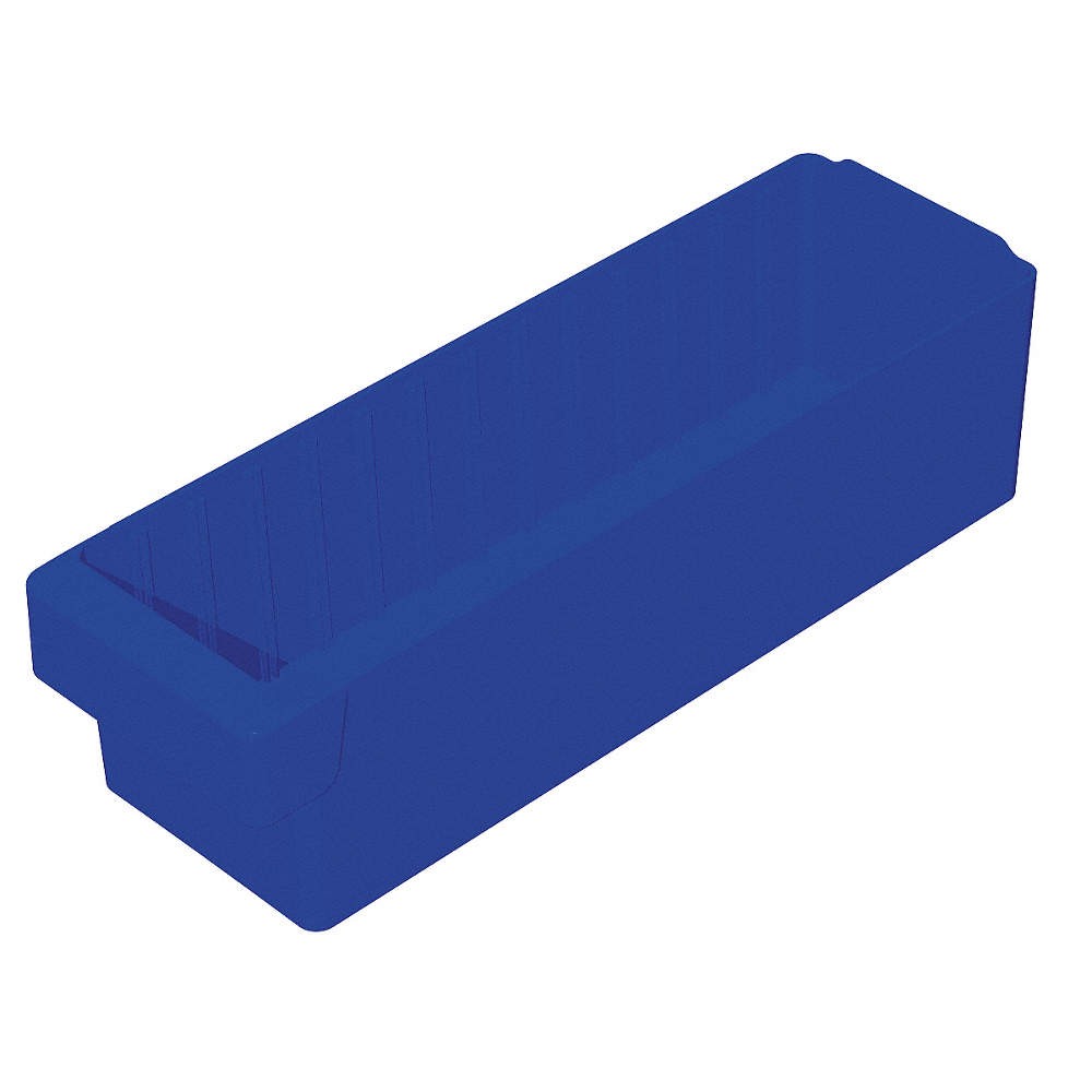 AKRO-MILS 31168BLU Drawer Bin,Blue,Polystyrene,4 5/8 in 4KEZ9