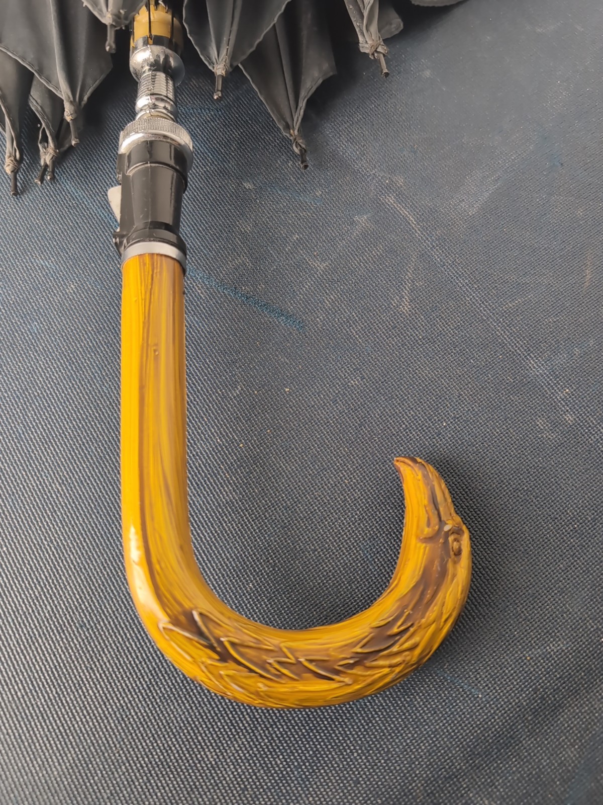 Black Umbrella With Eagle Handle