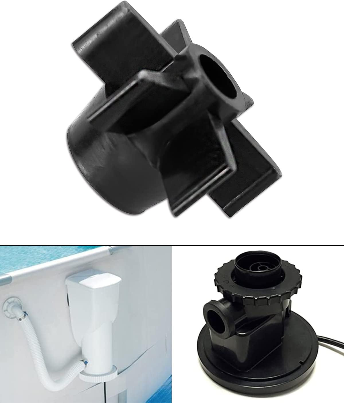 Impeller Blades Pool Pump Reinforced Impeller Compatible with Summer Waves SFX15