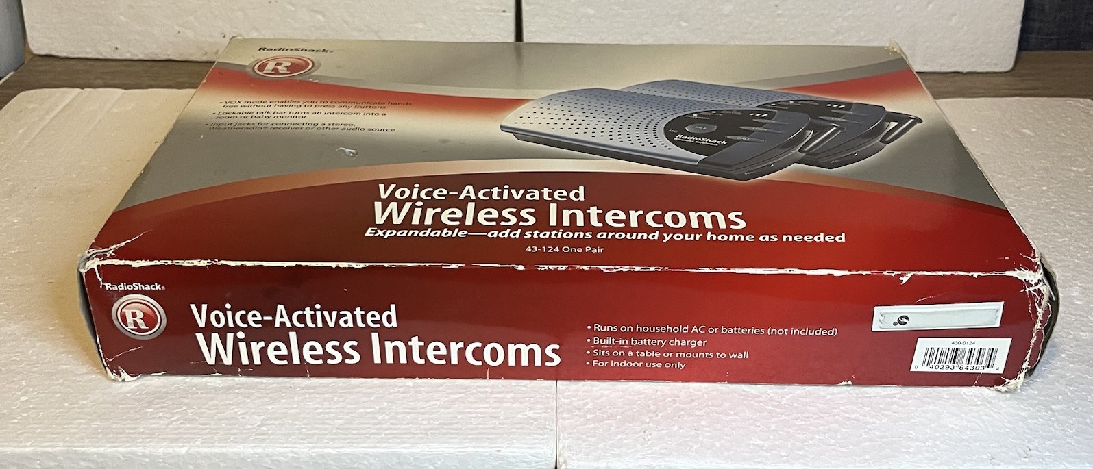 RadioShack 900MHz Wireless Intercom System (model 43-124).