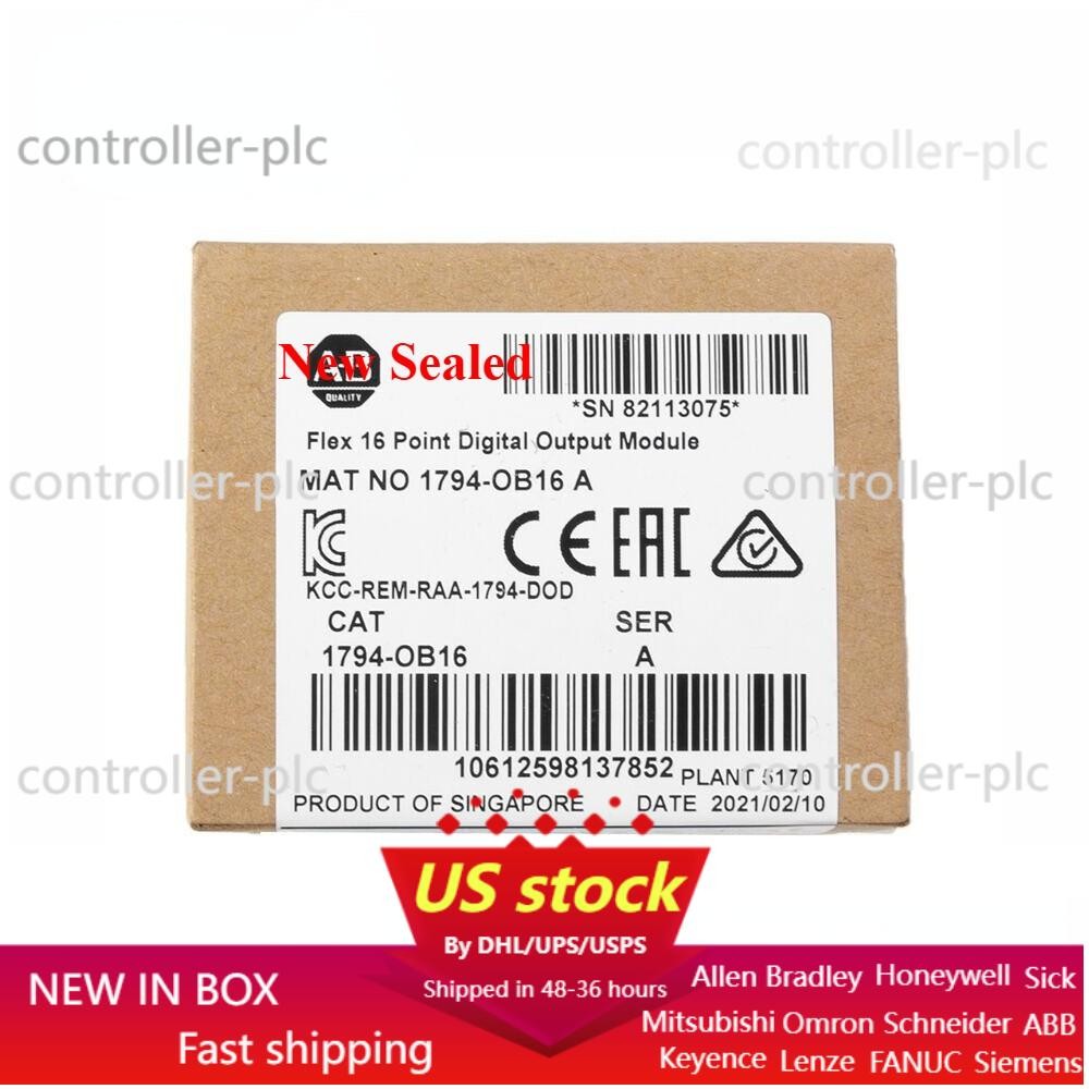Sealed 1794-OB16 FLEX 16-Point Digital Output Module 1794OB16 NEW