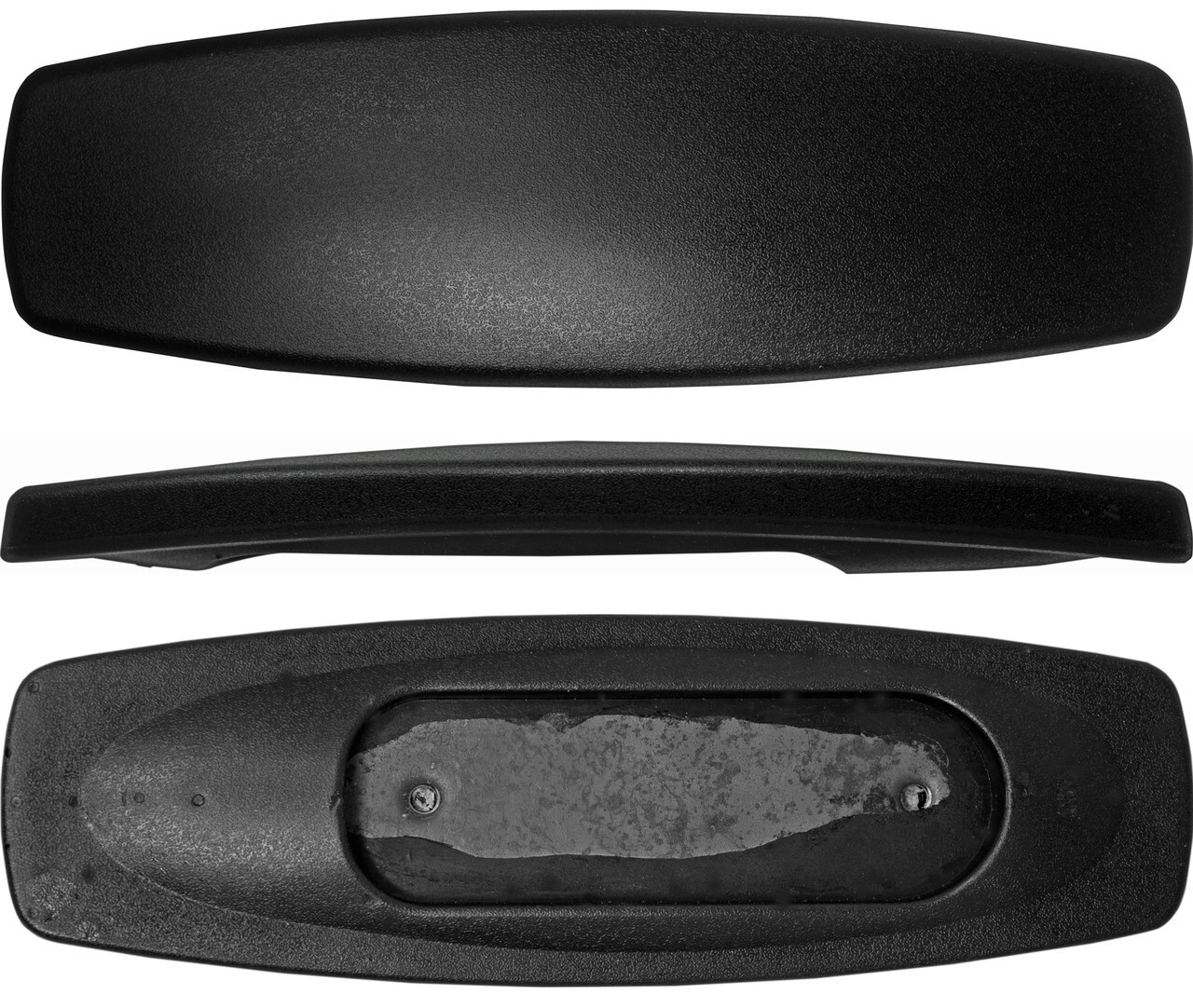 Replacement Office Chair Arm Pad - 4'' Mounting Holes - Pair - Flat