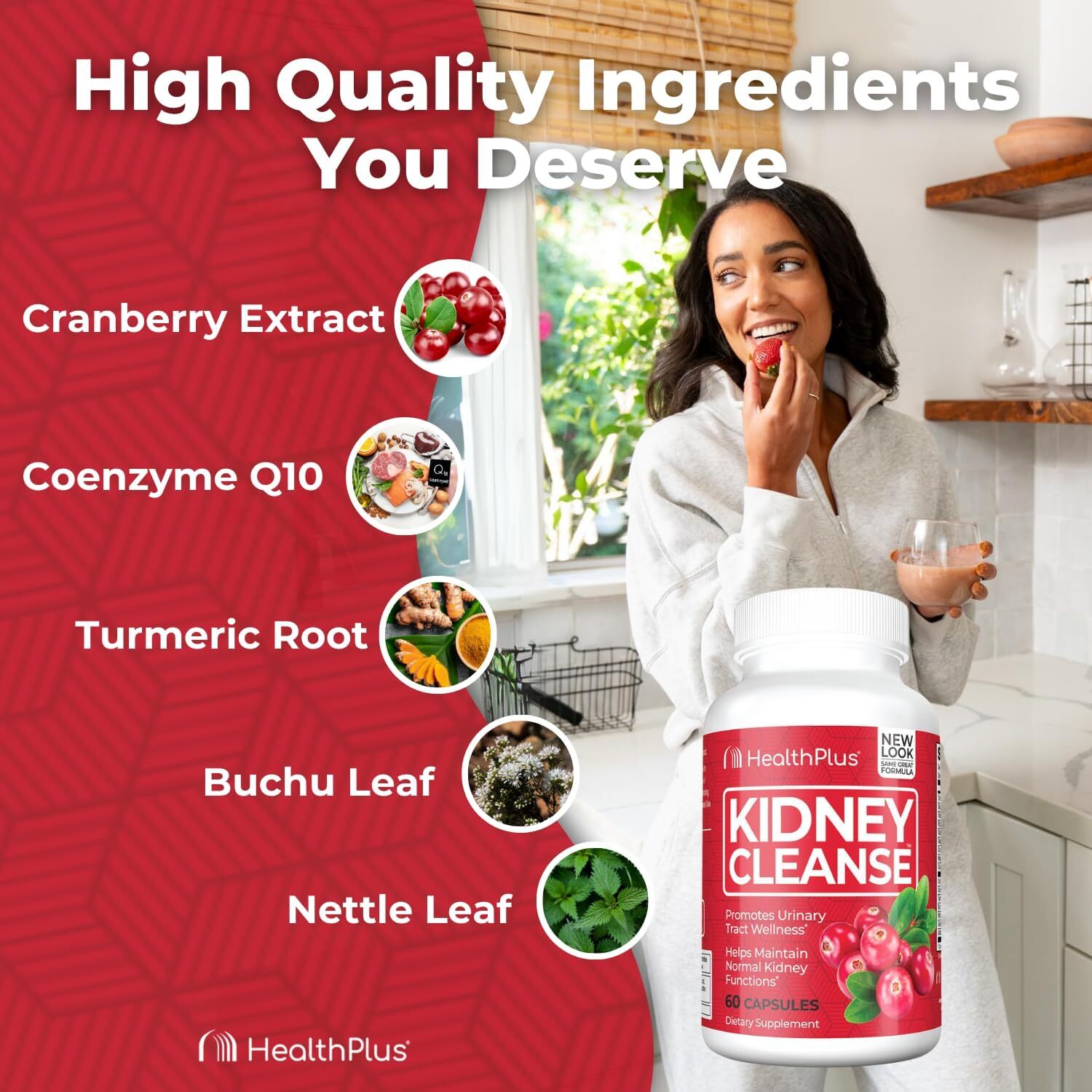Kidney Cleanse Detoxifying Cleanse Healthy Kidney Function Antioxidant 60 Caps