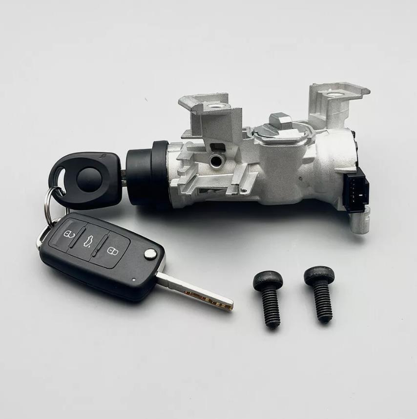 IGNITION SWITCH LOCK ASSEMBLY FOR VW JETTA 2006-2018 W/ REMOTE Control KEY SHELL