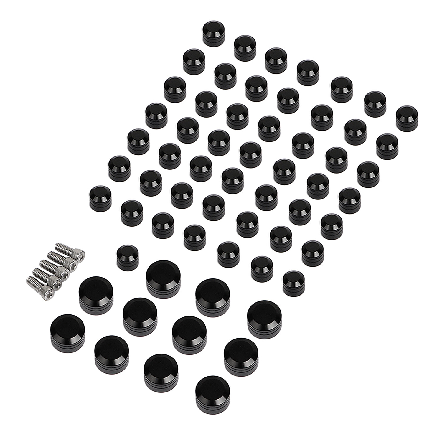 61pcs Engine Bolt Screws Covers Cap For Harley Heritage Softail Springer Fat Boy