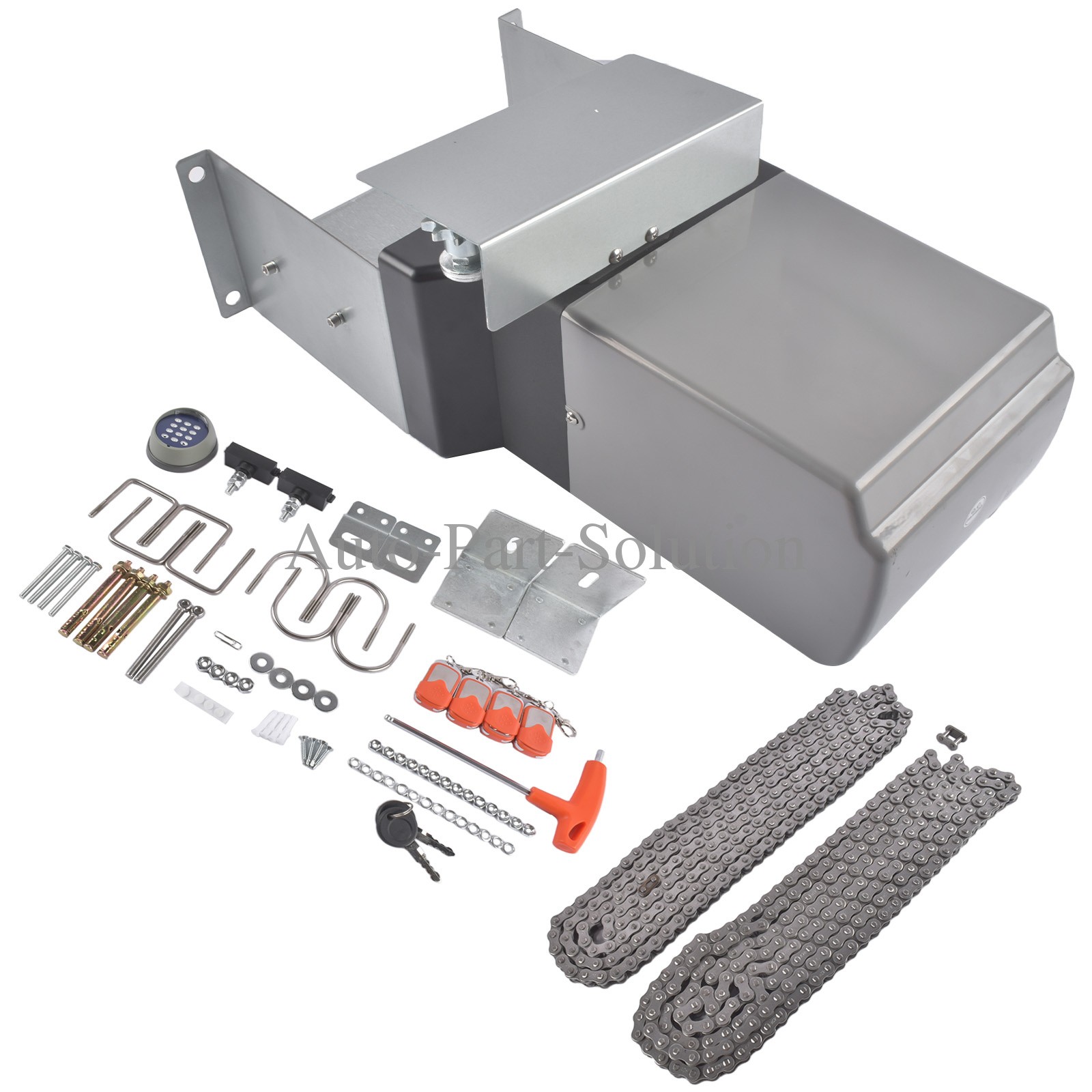 3300lbs Gate Operator Hardware Security System Kit Infrared Sensor APP Control