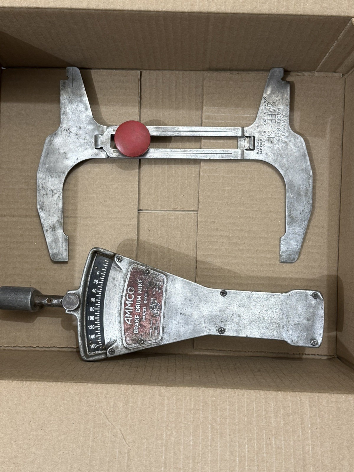 AMMCO 8650 Safe-Set Brake Drum Gauge & 2400 Brake Drum Mike
