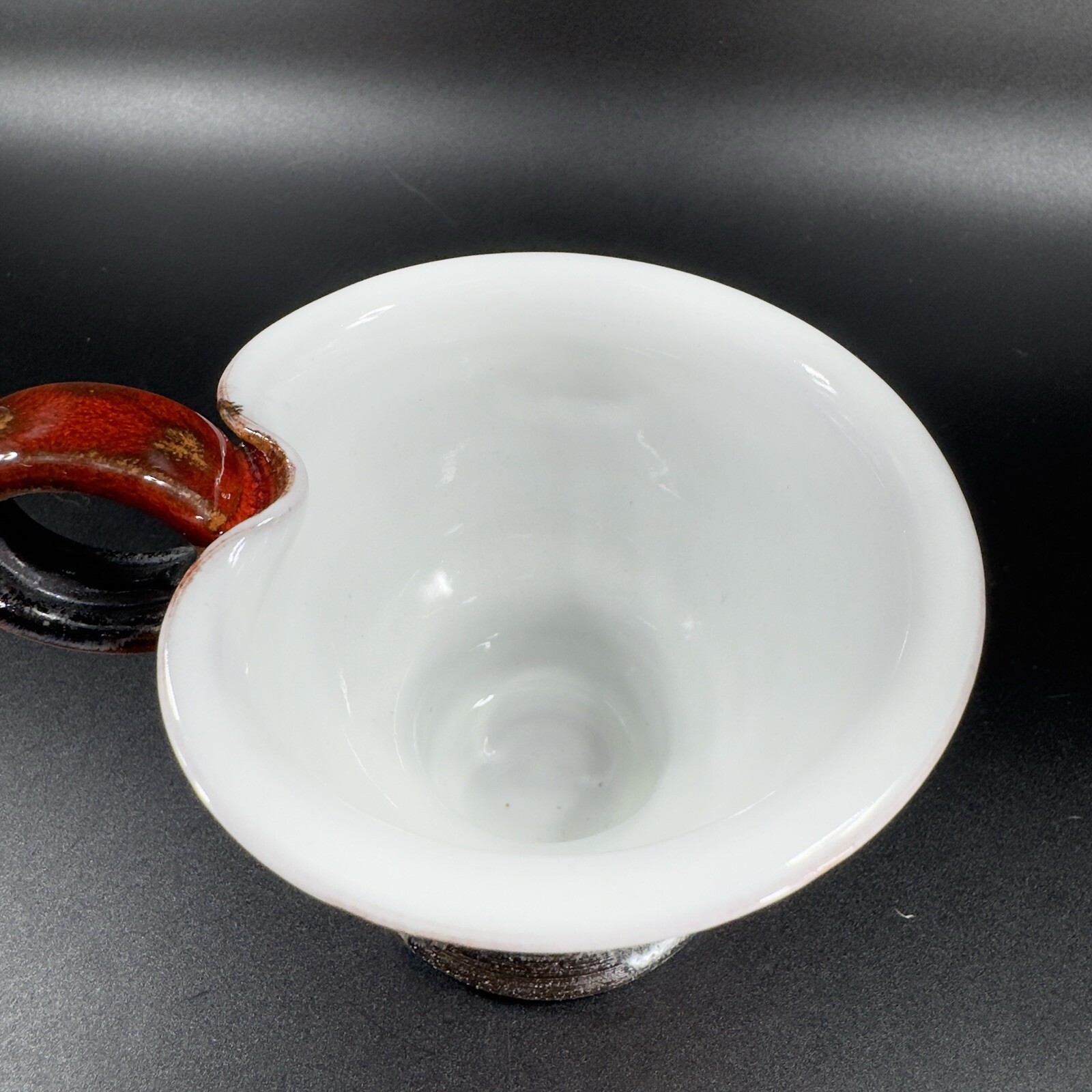 Danko Pottery Lava Glaze Textured Hand Made Small Pitcher Creamer Vintage