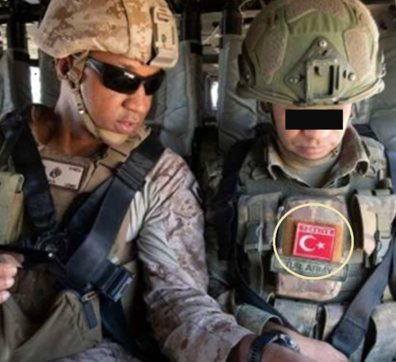 NATO CJSOTF-A AFGHANISTAN TURKISH ARMED FORCES (TAF) COMMANDO vêlkrö FLAG PATCH