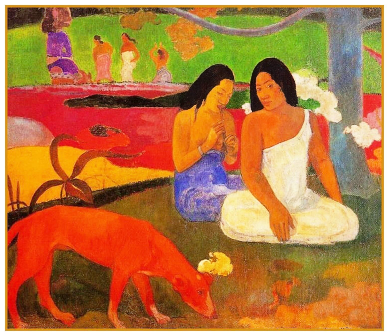 Gauguin's Tahitian series Joyousness Counted Cross Stitch Chart Pattern