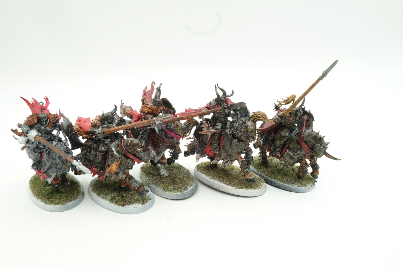 Chaos Knights [x5] Slaves to Darkness [Warhammer AOS] Painted