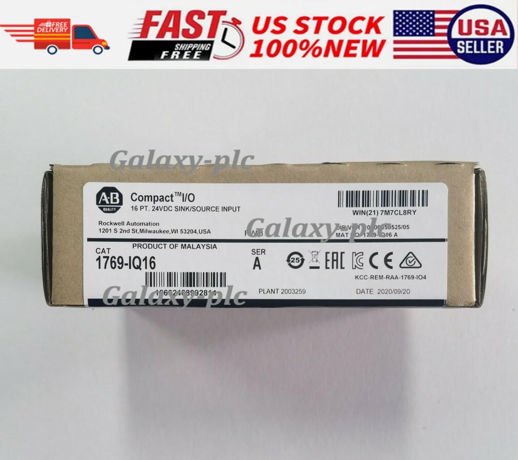 NewAllen Bradley 1769-IQ16 /A CompactLogix 16 Pt 24VDC D/I Module 1769IQ16 US