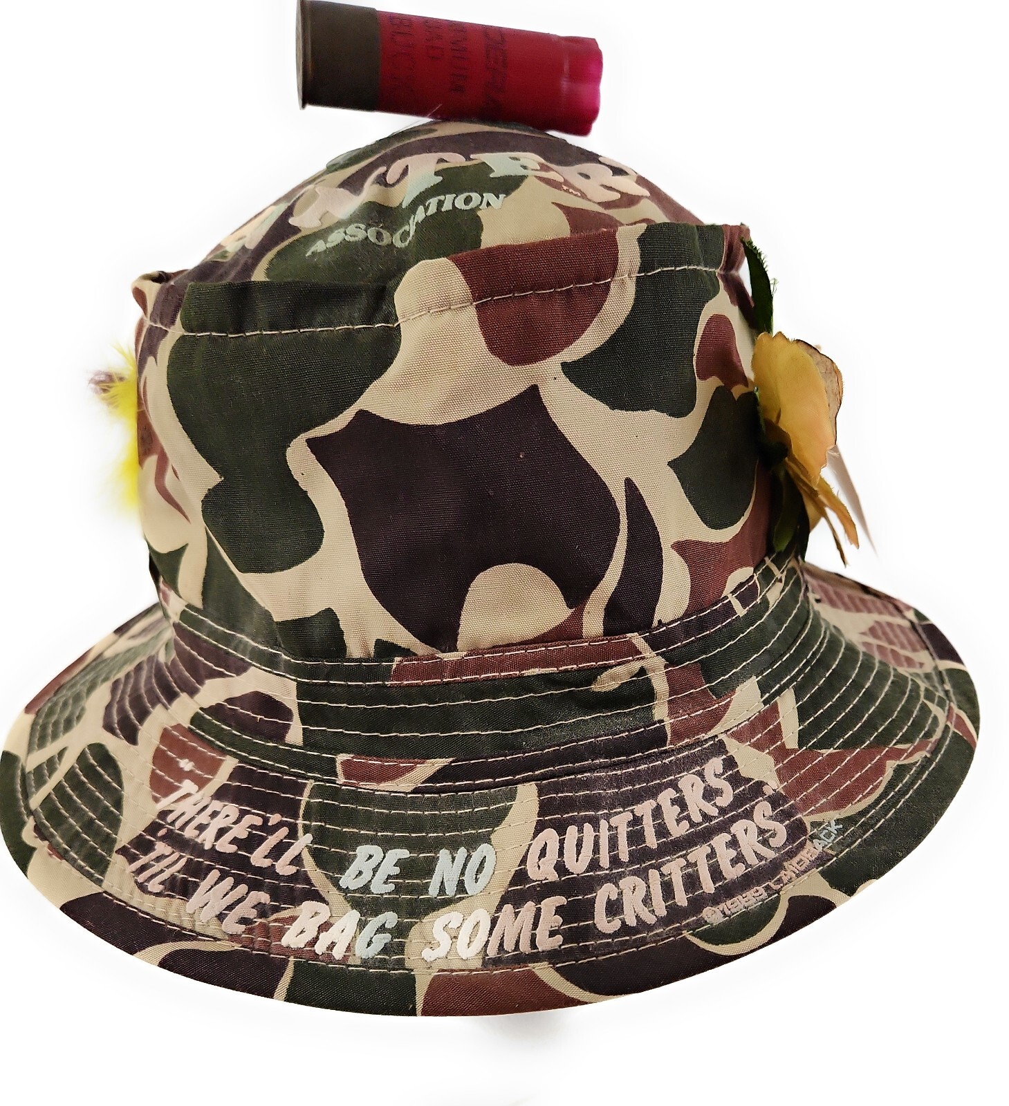 Laid Back Hunter’s Association Vintage Bucket Hat W/ Tags 1989 Retired Gift Gag