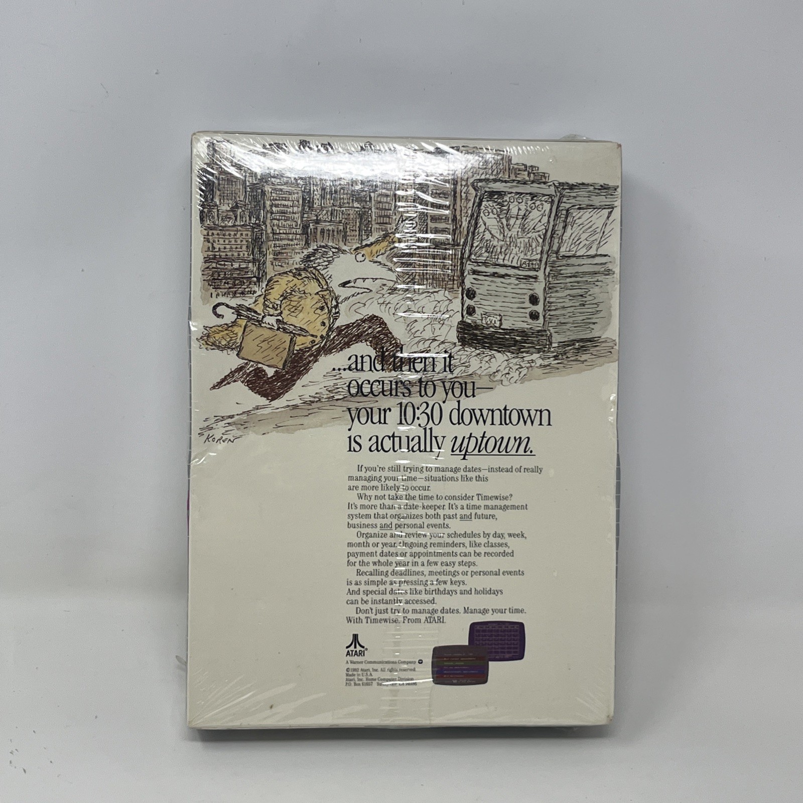 TIMEWISE - 1982 Atari 400/800 Computer Software - BRAND NEW in SEALED BOX (NOS)!