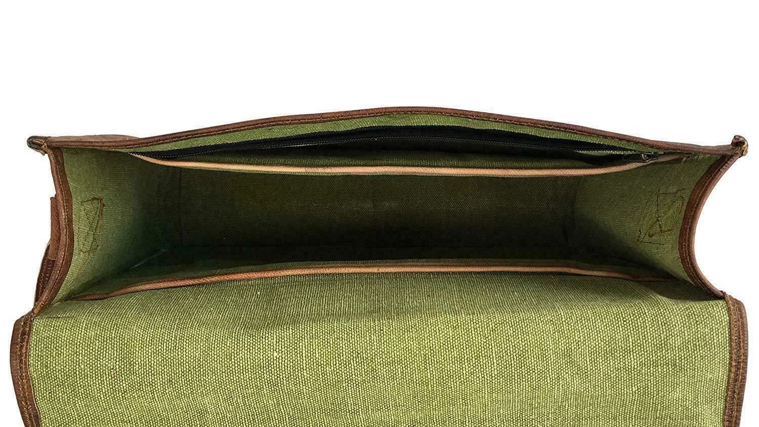 New Men's Genuine Vintage computer Brown Leather Messenger Shoulder Laptop Bag